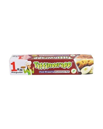 Tiffinwrapp Aluminium Foil- 60m(18 Microns) 1Kg Regular Pack