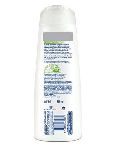 Dove Hair Fall Rescue Shampoo 340ml - Vrinda Super Mart