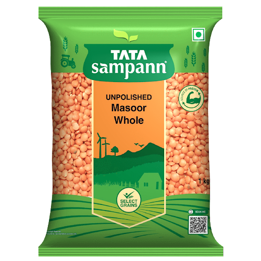 TATA Sampann Masoor Dal Whole 500gm