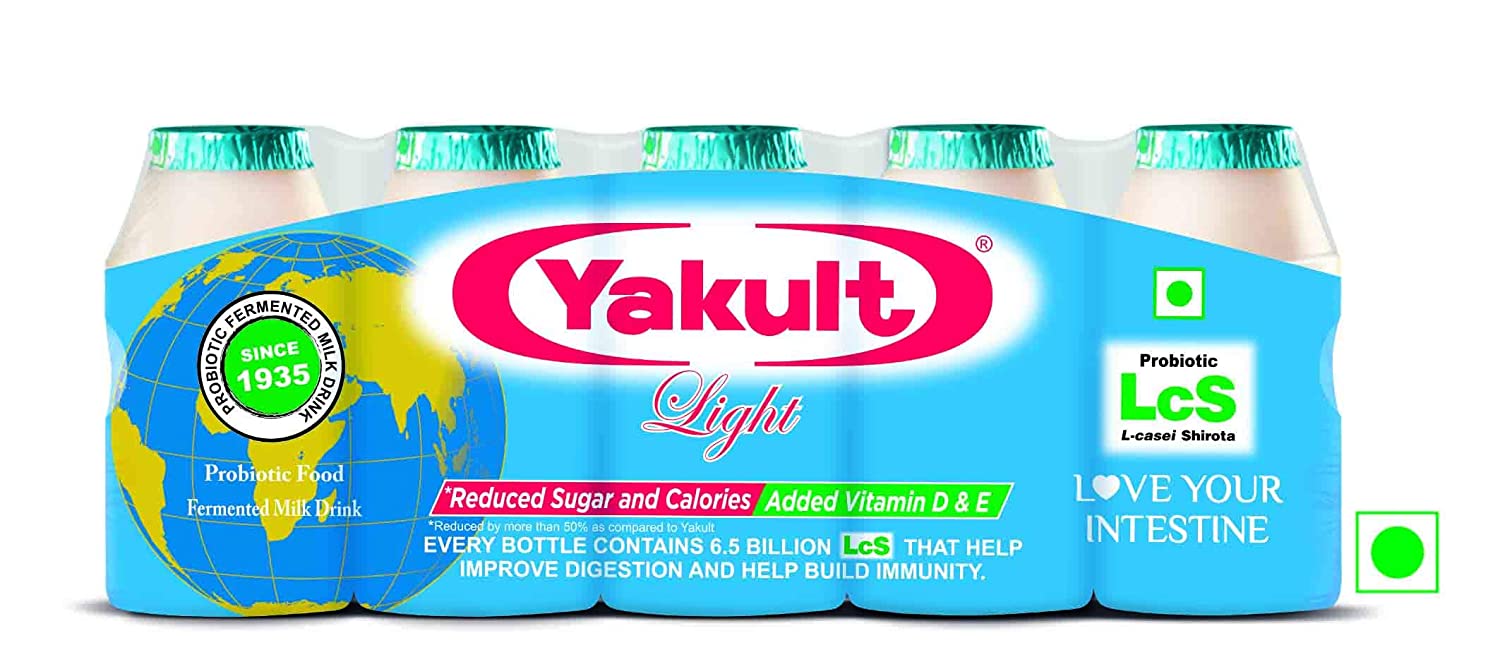 Yakult Light Probiotic Health Drink 65ml-Pack of 5 - Vrinda Super Mart