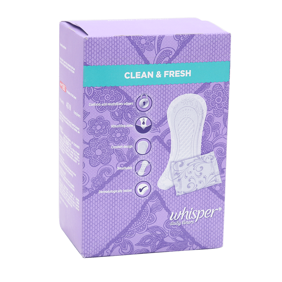 Whisper Daily Panty Liners 40 pcs