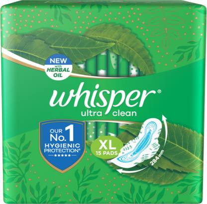 Whisper Ultra Clean Sanitary Pads XL Wings